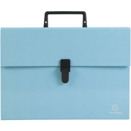 Trieur Familial à Poignée à 18 Compartiments Bleu Pastel