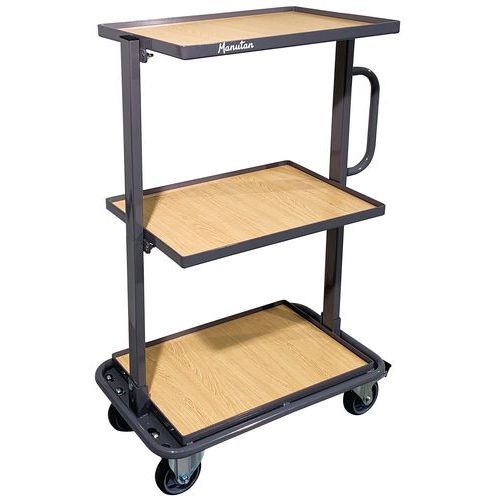 Chariot Acier Pour Bacs - Plateaux-capacité 200 Kg - Manutan