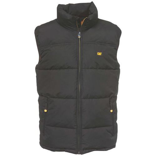 Caterpillar - Gilet sans manche matelassé XL Noir - Polyester - Travail et Confort