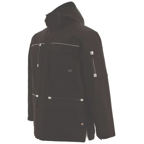 Caterpillar - Parka de travail noire Insulated - Taille XXL - Polyester résistant - Confort et protection
