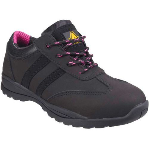 Amblers Safety - Chaussure de sécurité femme Sophie S1P SRC - Noir, Pointure 39 - Nubuck respirant, Antistatique, Anti-perforation