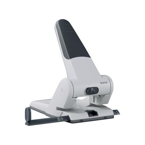 Leitz - Perforatrice de bureau 5180 - Gris - 63 feuilles - 2 trous - Acier - Garantie 3 ans