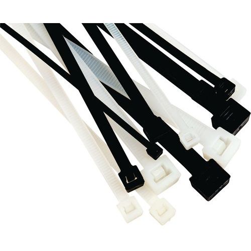 3M - Collier Serre-Câble FS C-C - 4,5x160mm - Polyamide Blanc/Noir