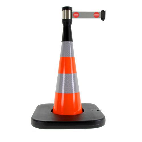 Cône De Balisage Base Orange - 4mx5cm - Gris