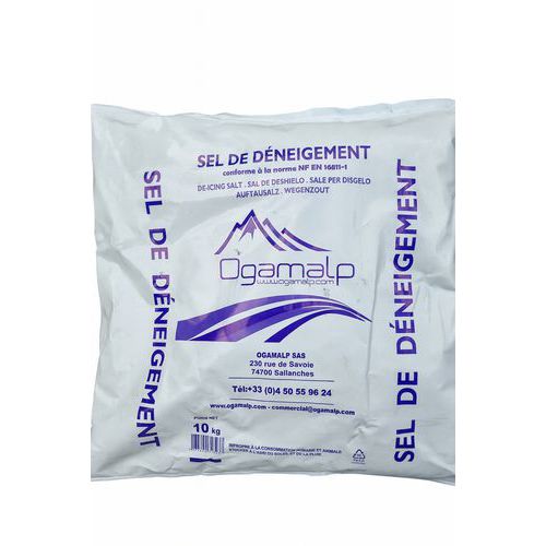 Sel De Déneigement 10 Kg – Sac XXL Anti-Glace Rapide Et Efficace Pour Allées & Trottoirs
