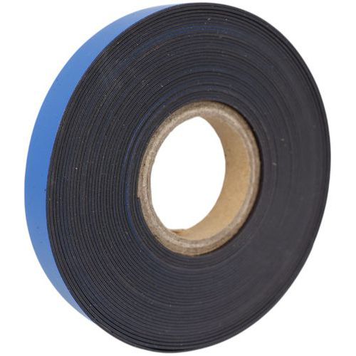 Bi-Office - Ruban Magnétique Bisilque Bleu 10mm x 5m - Lean Management - Emballage Recyclable