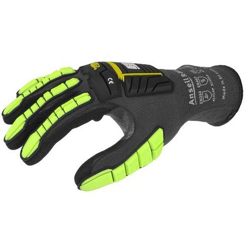 Ansell - Gants Ringers R840 - Taille 7 Gris - Anti-chocs et Légers