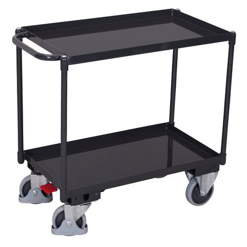 Variofit - Chariot de manutention 2 plateaux - Anthracite - 400 kg - 995x695 mm