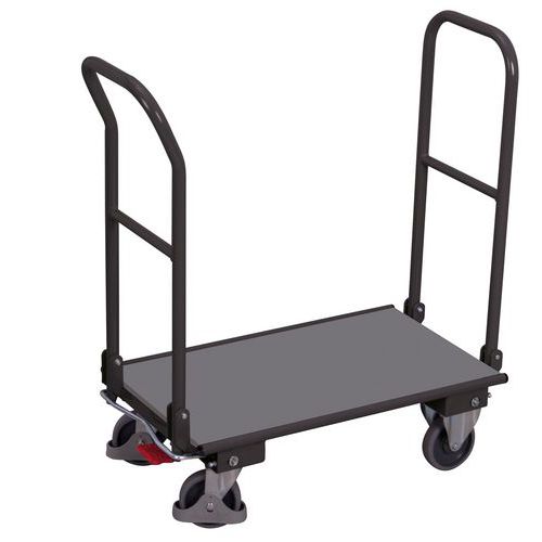 Chariot À 2 Dossiers Repliables - Anthracite - Sw-600.812