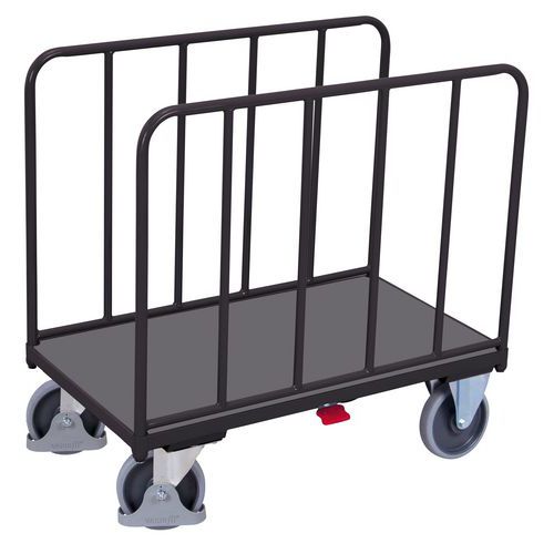 Variofit - Chariot à arceaux et panneaux tubulaires - Anthracite - 500 kg - Roulettes 200 mm - Acier Galvanisé
