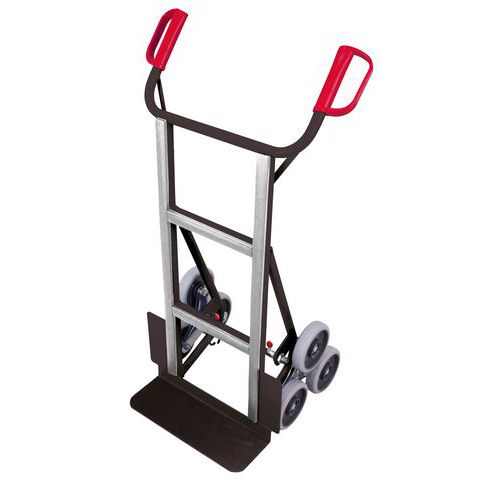 Variofit - Diable pour appareils Anthracite - Charge 250 kg - Roues Étoiles TPE - Acier Robuste