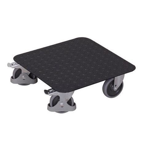 Variofit - Plateau roulant pour caisses tôle - Anthracite - Charge 400 kg - 500 mm largeur - 4 roulettes pivotantes dont 2 freins