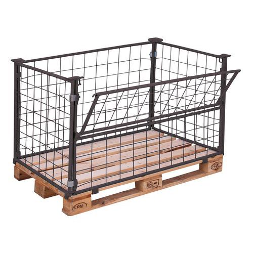Variofit - Rehausse palette Typ 64 Anthracite - Acier - Charge 750 kg - 760x1160 mm
