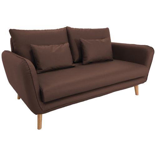 MMP - Canapé 3 places Moni Brun PVC M1 - Ergonomique et Confortable - 190cm Largeur