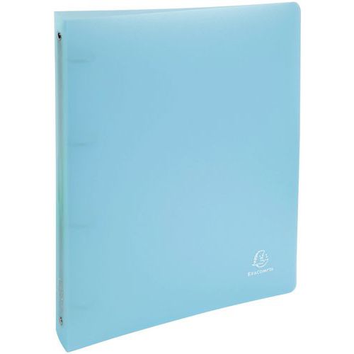 Classeur à 4 Anneaux En Polypropylène A4 Maxi Bleu Pastel
