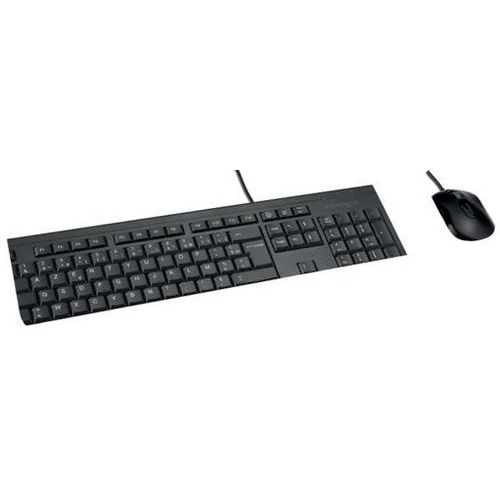 Kensington - Kit Clavier et Souris Filaire EQ Azerty Noir - 447mm - Fiable et Confortable