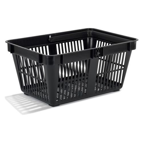 Nordiska Plast - Paniers à provisions Basic 20L Noir - Lot de 25 pièces - Recyclable