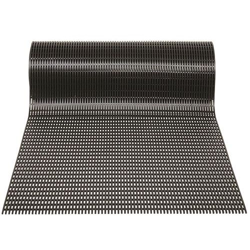 Caillebotis Pvc Heronair En Rouleau Noir 50 Cm X 10 M