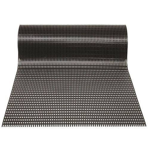 Caillebotis Pvc Heronair En Rouleau Noir 75 Cm X 10 M