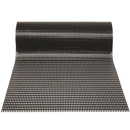 Caillebotis Pvc Heronair En Rouleau Noir 100 Cm X 10 M