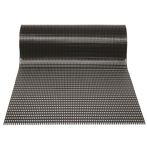 Caillebotis Pvc Heronair En Rouleau Noir 100 Cm X Ml