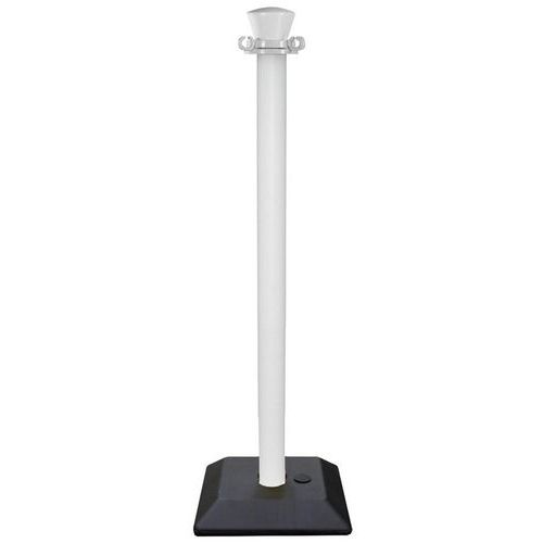 Poteau De Balisage Abs Monobloc Blanc Base À Lester
