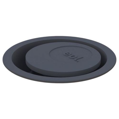 EOL - Obturateur Passe-câbles Bureau Ø 80mm Anthracite ABS - 60% Recyclé - Éco-responsable