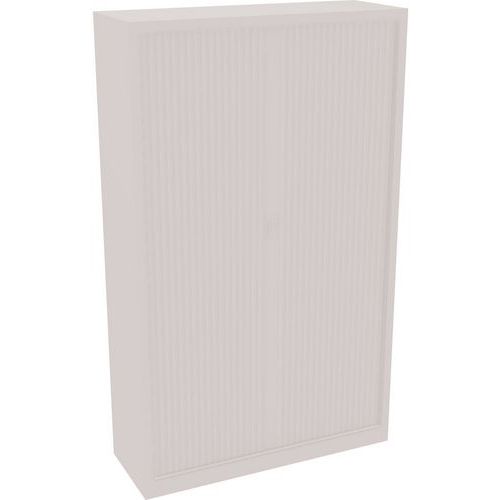 EOL - Armoire Métal à Rideaux Blanche 120x198cm - 4 Tablettes 110kg/tablette - Éco-responsable
