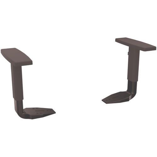 EOL - Accoudoirs pour siège Oscar 1D - Noir - Réglable en hauteur - Polyamide