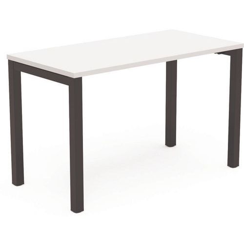 EOL - Bureau Arial L120xP80 cm Blanc/Noir - 51% Recyclé - Éco-responsable