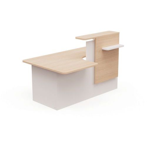 EOL - Module d'extrémité droite PMR Greta Chêne Clair - 1520 mm - Éco-responsable, 62% Recyclé