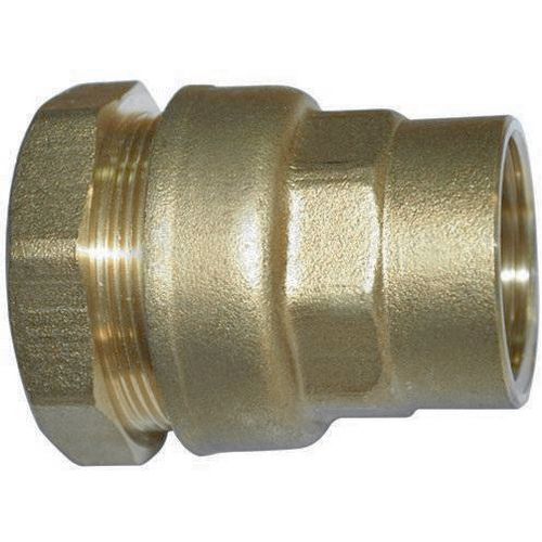 Boutte - Raccord Serrage Extérieur Femelle 20x27mm Laiton pour Tuyaux Ø25mm - 5cm Longueur