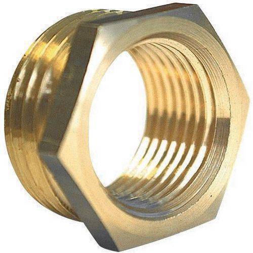 Boutte - Réduction 6 pans sans butée - Mâle 20x27 mm Femelle 15x21 mm - Laiton pour Serrage