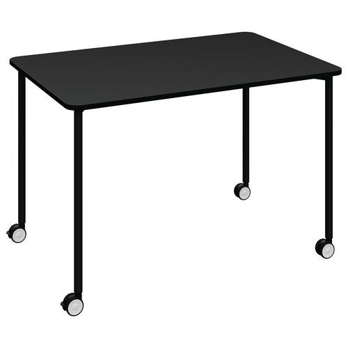 Table Mobile Flex Office 116x76 Cm Plateau Noir