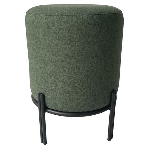Pouf Nest Pied Noir Assise Verte