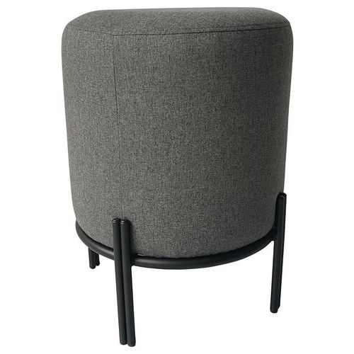 Pouf Nest Pied Noir Assise Anthracite