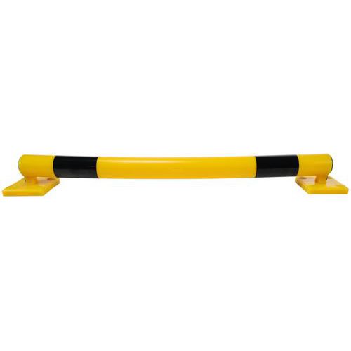 Viso - Poutre de Protection Flexible 1200mm Jaune/Noir - Polyuréthane Résistant - Fixation à Visser - Idéal Entrepôt & Parking