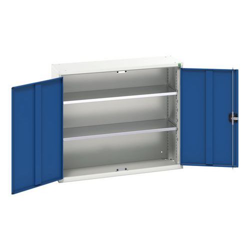 Bott - Armoire d'atelier Verso 900x1050x350mm - Acier Bleu Gris Clair - 2 Portes - Charge 1000kg - Livrée montée