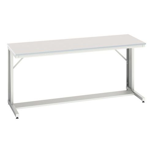 Bott - Poste de travail Verso - 2000x800x930mm MFC Gris Clair - Robuste et Durable