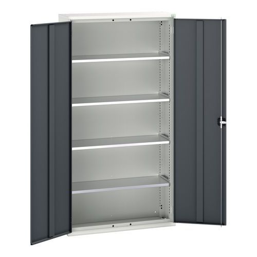 Bott - Armoire d'atelier Verso 2000x1050x350mm Acier Gris - 2 Portes - Charge 1000kg - Livrée montée