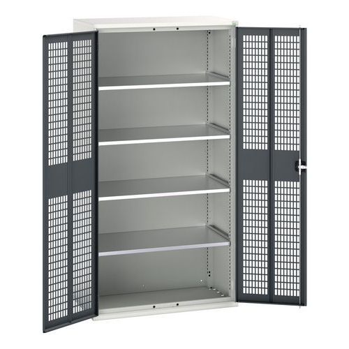 Bott - Armoire porte ventilée Verso 2000x1050x550mm Anthracite - 1000kg Charge Max - Acier - Livrée montée
