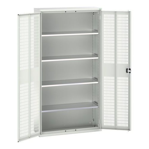 Bott - Armoire porte ventilée Verso - 2000x1050x350mm Gris clair - Acier 1000kg - Livrée montée