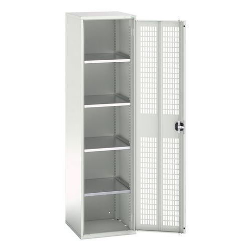 Bott - Armoire porte ventilée Verso 2000x525x550mm Gris Clair - 1000kg Charge Max - Acier Robuste