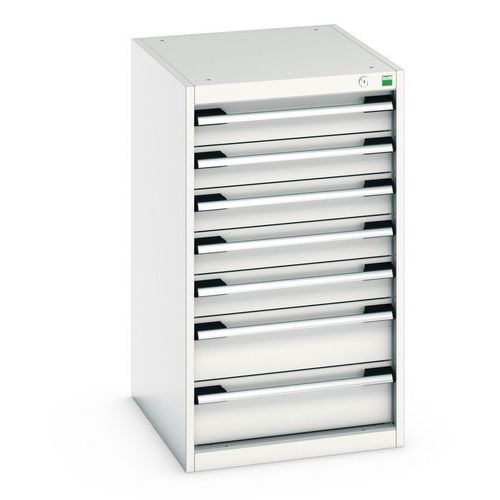 Armoire Cubio 7 tiroirs Gris - Bott 900x525mm 82.2kg
