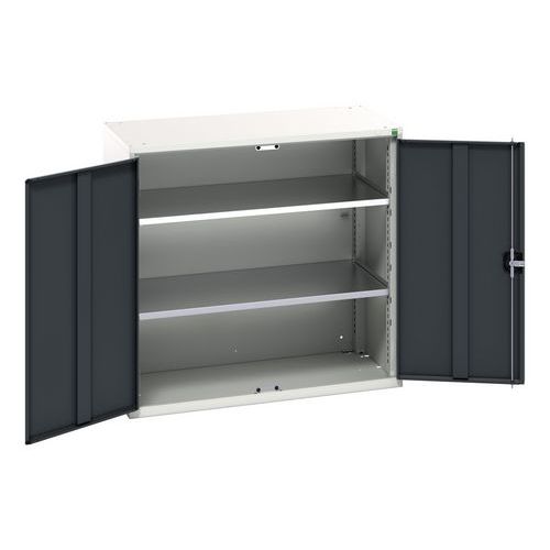 Bott - Armoire Verso Atelier - 1000x1050mm Anthracite - Acier Robuste 1000kg - 2 Portes - Livrée Montée