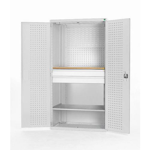 Armoire lourde Cubio 1300mm 1 tablette 2 tiroirs - Bott