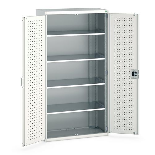 Armoire Cubio Haute 4 Tablettes 100kg 1050mm Gris Clair - Bott