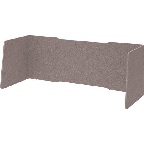 Cloison De Séparation Pliable-3 Faces-gris Moucheté-174x65cm