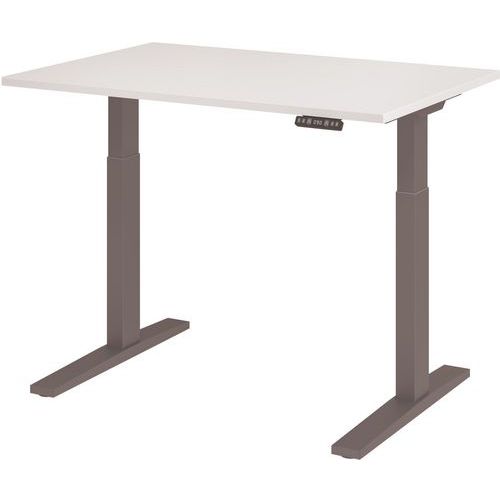 Bureau Électrique Série Xmka 120cm Blanc/anthra