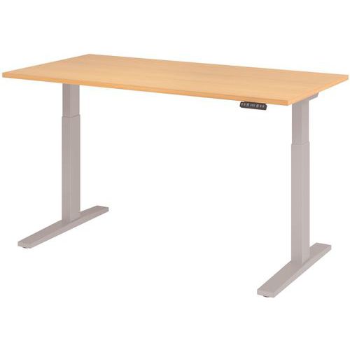 Bureau Électrique Série Xmka 160cm Hêtre/alu